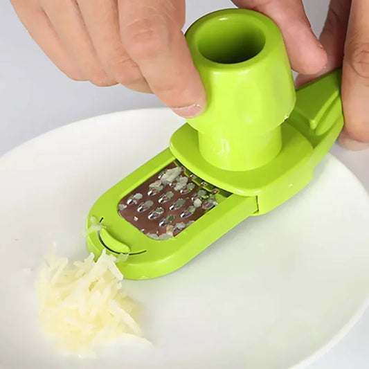 Manual Garlic Press and Ginger Grinder for Kitchen Use