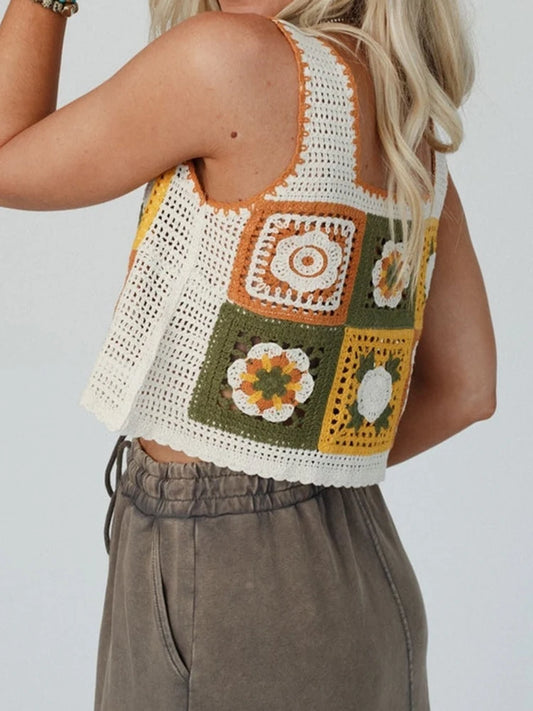 Crochet Granny Square Top – Summer Boho Essential