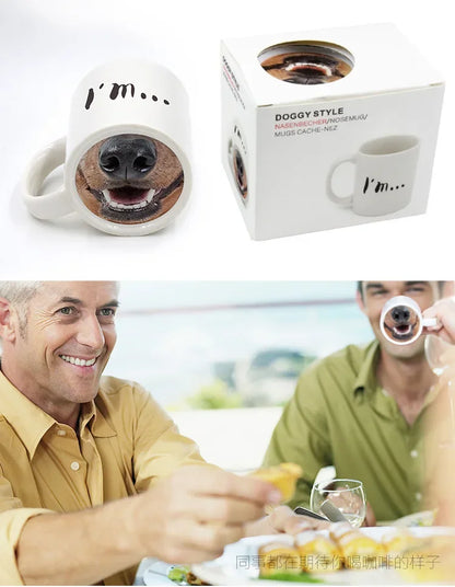 Funny Dog Nose Mug – Hilarious Spoof Coffee Cup