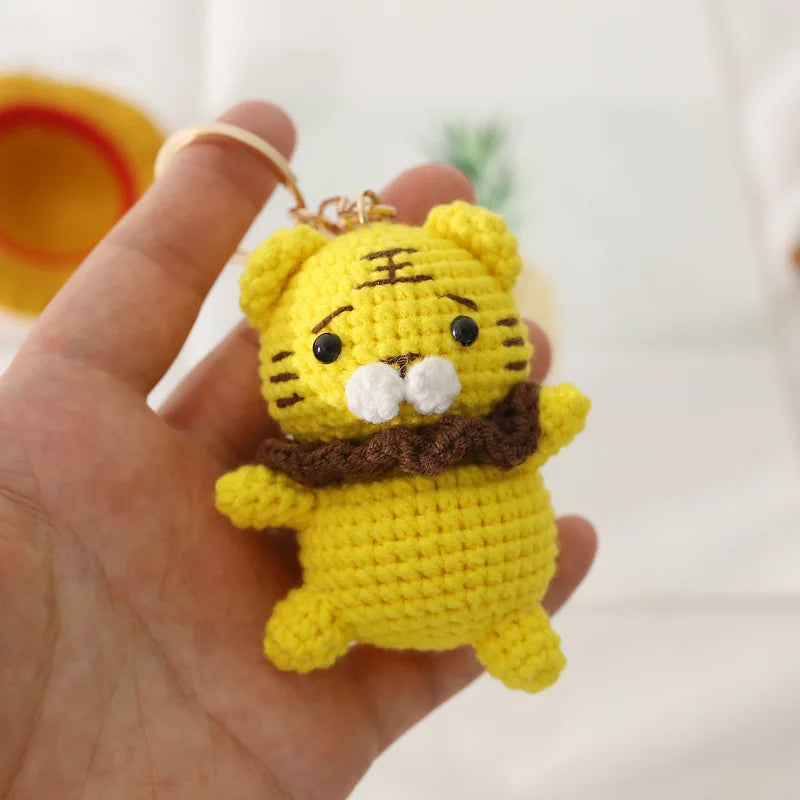 Cute Handmade Crochet Sheep Keychain – Soft Knitted Charm