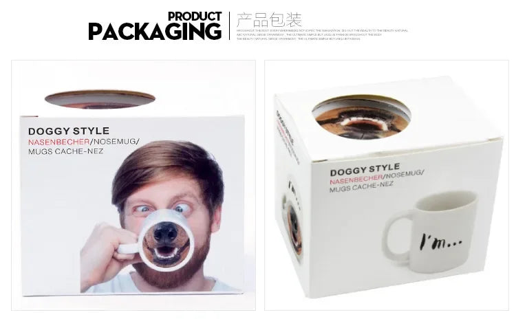 Funny Dog Nose Mug – Hilarious Spoof Coffee Cup