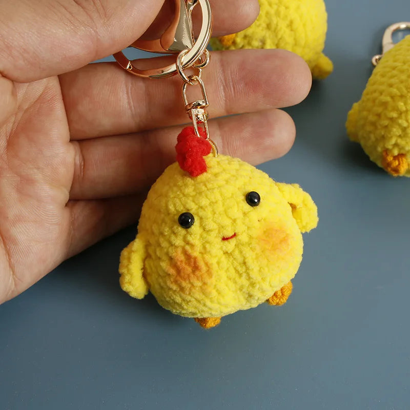 Cute Handmade Crochet Sheep Keychain – Soft Knitted Charm