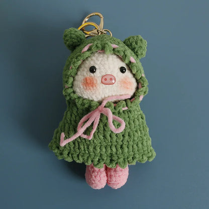 Cute Handmade Crochet Sheep Keychain – Soft Knitted Charm