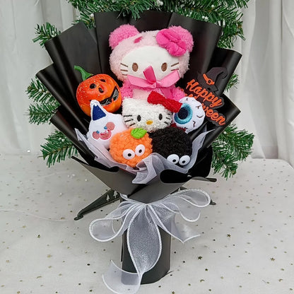 Hello Kitty Crochet Flower Bouquet – Cute Handmade Gift Arrangement