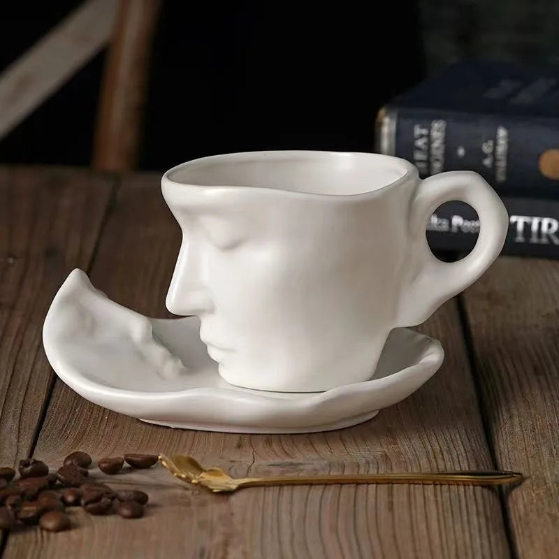 Art-Inspired Kiss Mug – Beautiful Ceramic Gift