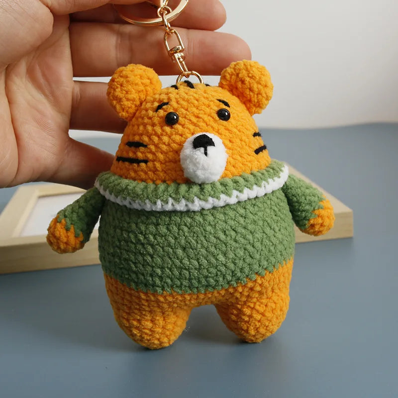 Cute Handmade Crochet Sheep Keychain – Soft Knitted Charm