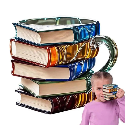 Book Stack Ceramic Mug