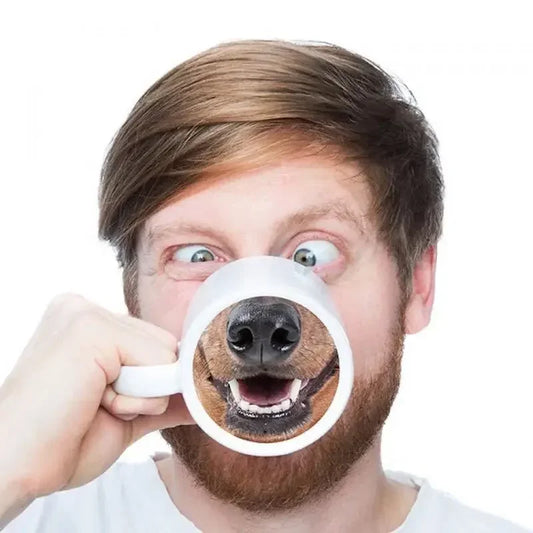 Funny Dog Nose Mug – Hilarious Spoof Coffee Cup