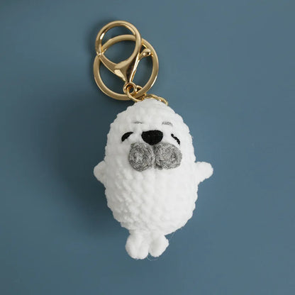 Cute Handmade Crochet Sheep Keychain – Soft Knitted Charm