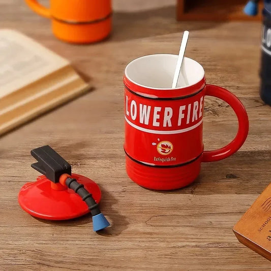 ☕ Funny Fire Extinguisher Mug – Unique Gift for Any Occasion!