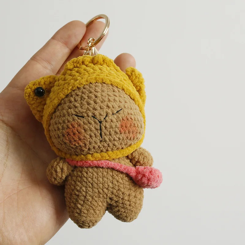 Cute Handmade Crochet Sheep Keychain – Soft Knitted Charm
