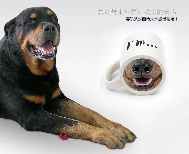 Funny Dog Nose Mug – Hilarious Spoof Coffee Cup