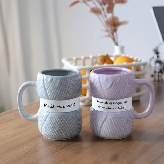 Cute Yarn Ball Shaped Mug – Crochet & Knitting Inspired Drinkware
