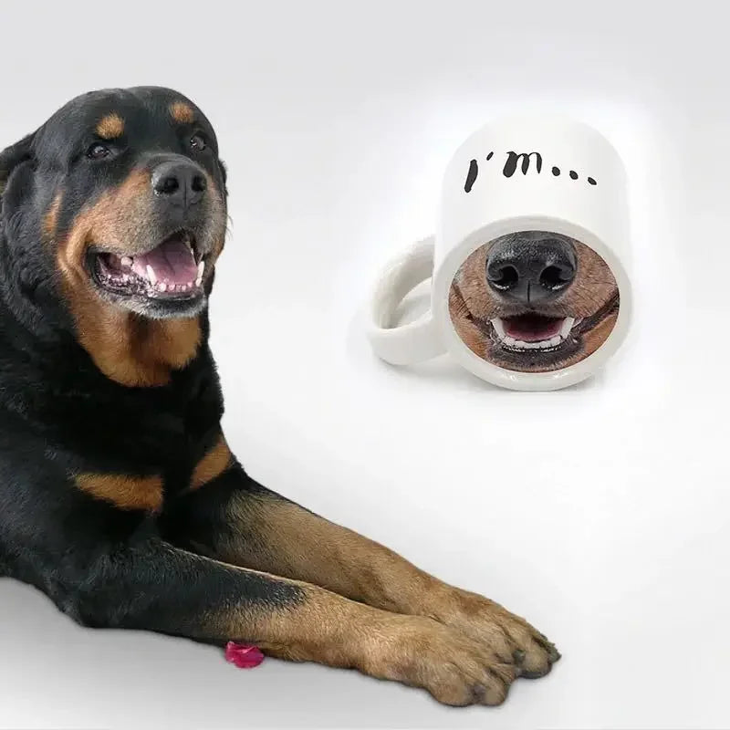 Funny Dog Nose Mug – Hilarious Spoof Coffee Cup