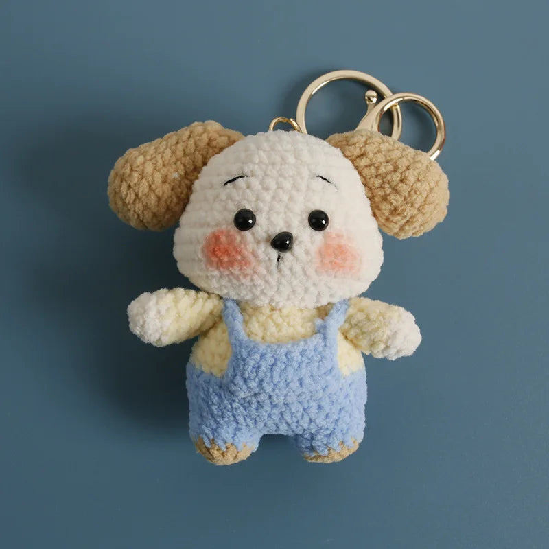 Cute Handmade Crochet Sheep Keychain – Soft Knitted Charm