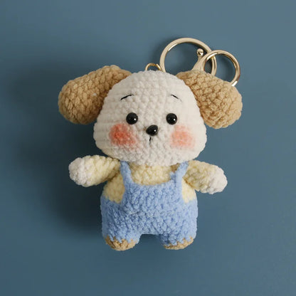 Cute Handmade Crochet Sheep Keychain – Soft Knitted Charm